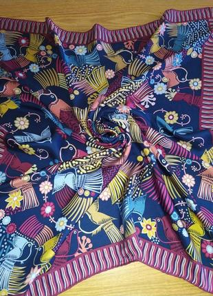 Pineda covalin mexico прекрасный винтажный шелковый платок