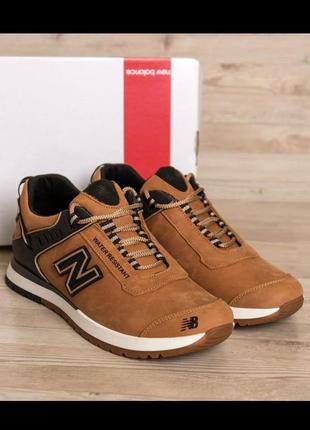 Круті чоловічі шкіряні кросівки new balance