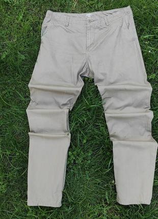 Бежевые брюки carhartt wip w34 l34