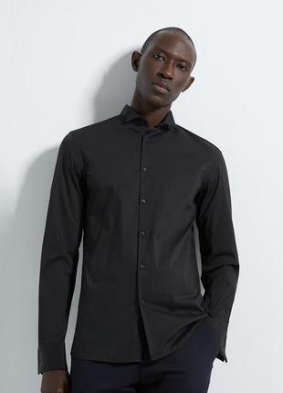 Zara чорна чоловіча сорочка
