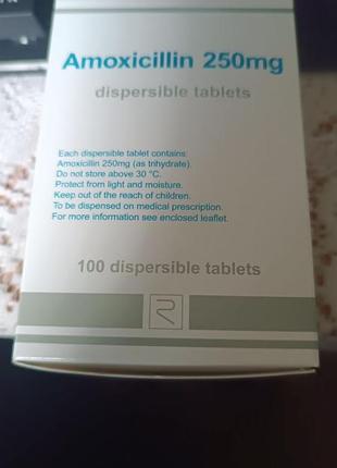 Amoxicillin 250 mg амоксицилін