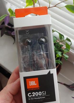 Наушники jbl c200si микрофон пульт сочный звук новые