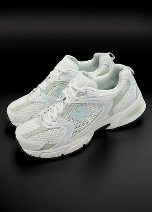 New balance 530 white green, кроссовки 320 баланс женские, женккие кроссовки весна-осень