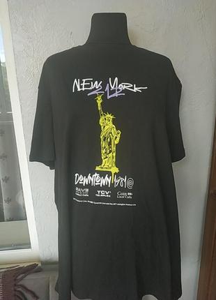 Фірмова, бавовняна футболка батал