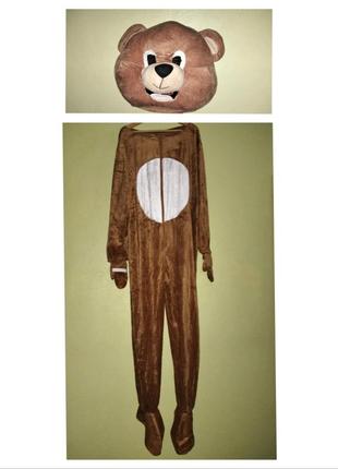 Карнавальний костюм ведмедика ведмедя для дорослого чоловічий