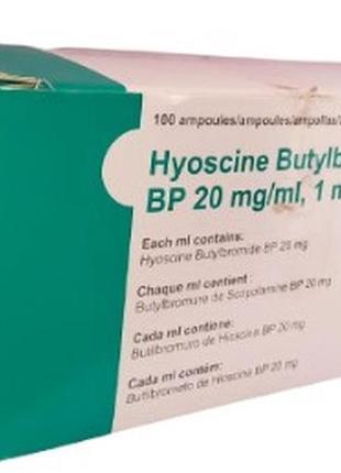 Hyoscine bytylbromide injection bp 20 mg
