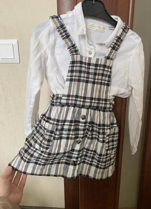 Сарафан зара в клетку