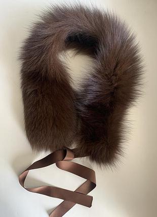 Горжетка воротник из меха песца