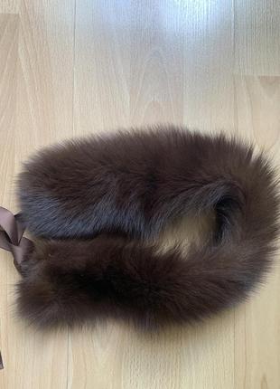 Горжетка воротник из меха песца