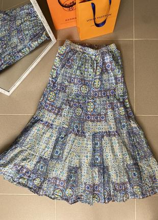 Красивая юбка хлопок в стиле dolce &amp; gabbana