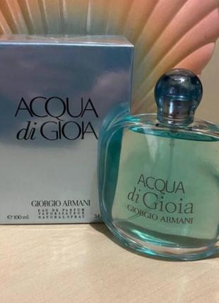 Giorgio armani acqua di gioia парфюмированная вода 100 ml духи джорджио армани аква ди джоя