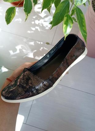 Балетки із натурального замша