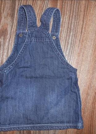 Джинсовый сарафан на 12-18 мес. 2