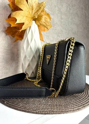 Черная сумка guess logo classic 2