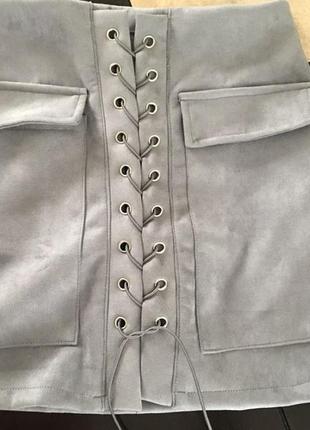Спідниця під замш 3