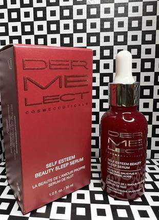 Омолаживающая сыворотка с ана-кислотами и витамином с dermelect self esteem beauty sleep serum 30 мл