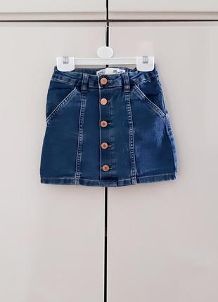 Джинсовая юбочка denim co 116-122 размера.