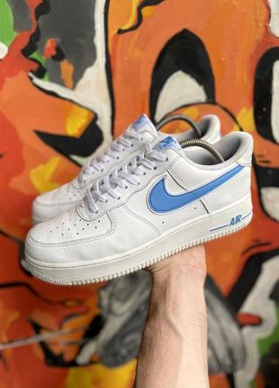 Nike air force кроссовки 42 размер кожаные белые оригинал