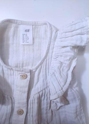 Муслиновая блуза для девочки3 фото