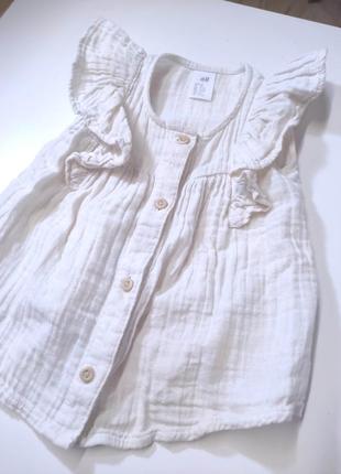 Муслиновая блуза для девочки4 фото