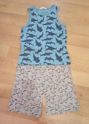Комплект пижама акулы hm хлопок