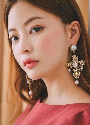 Серьги в стиле dolce & gabbana