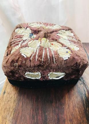 Винтажные узкие головные уборы - тюбетейки мужская женская