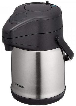 Термос zojirushi sr-cc22xa 2.2 л з помпою срібло (sr-cc22xa)