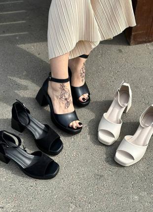 Босоніжки сандалі жіночі шкіряні