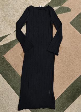 Вязаное платье платье платье сарафан длинное длинное хс, ххс размер 32,34 на пляж пляжное