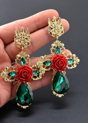 Серьги в стиле dolce & gabbana