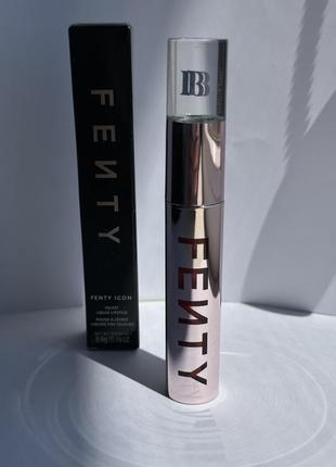 Червона матова помада fenty beauty icon velvet liquid lipstick the mvp
