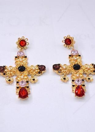 Серьги в стиле dolce & gabbana