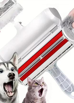 Щітка для видалення шерсті тварин з контейнером