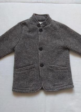 Пиджак кофта теплая на мальчика zara 4-5 лет