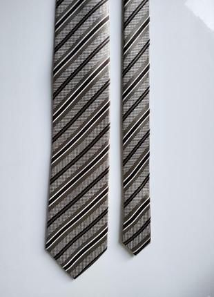Бежева коричнева краватка галстук daniel hechter paris