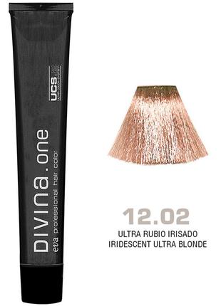 Фарба для волосся 12.0 divina.оne iridescent ultra blonde (райдужний ультра блонд)