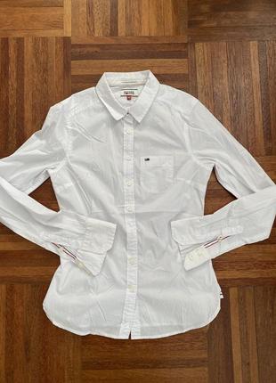 Нова біла бавовняна блуза сорочка tommy hilfiger xs usa 🇺🇸