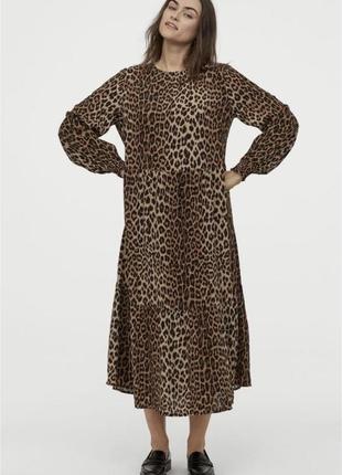 Платье в леопардовый принт h&amp;m