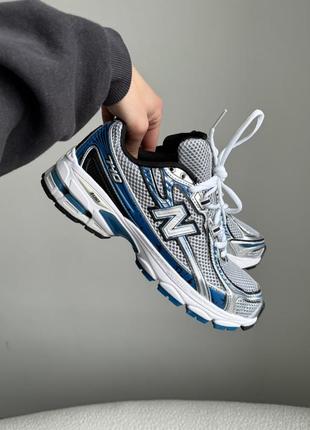 Кроссовки new balance 740 blue/silver