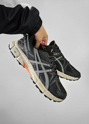 Мужские кроссовки asics gel kahana 8 black/beige (великан)