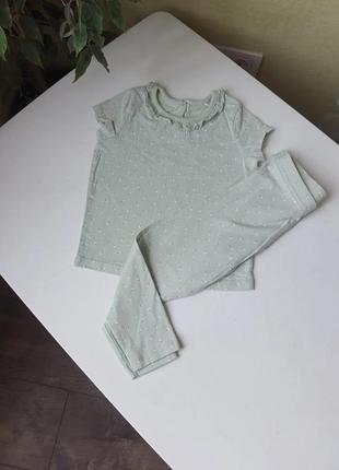 67 дуже ніжний комплект лосіни та футболка принт каіточки