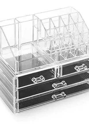 Органайзер для косметики cosmetic storage box (акриловий) 4 drawer