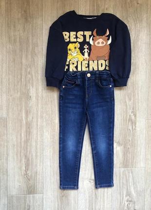 Комплект 3-4 года джинсы свитшот