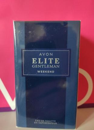 Туалетна вода elite gentleman weekend avon 75 ml