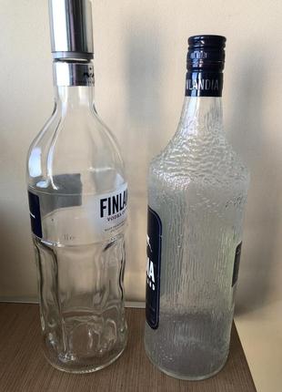 Пляшки порожні від горілки «фінляндія», вінтажна та сучасна. з дюті фрі різних часів!...