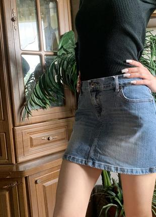 Юбка винтаж джинсовая new look
