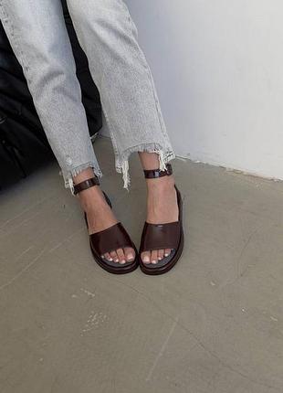 Босоніжки бордо