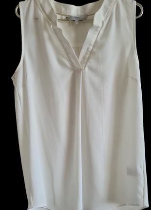 Белая базовая легкая блуза топ next