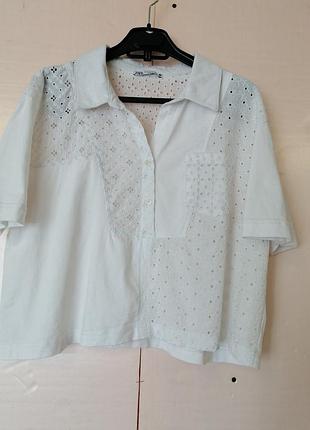 Футболка блузка трикотаж зі ставками прошви розмір ml